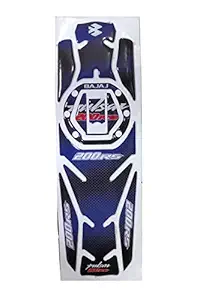 Open Throttle Racers Bajaj Pulsar RS200 Compatible Tank Pad Combo Blue