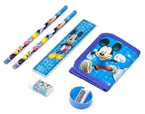 Zest 4 Toyz Stationary Set Combo Pack of 4 Printed Cartoon Theme Stationery Kit School Supplies Set for Student for Kids - Assorted Design & Color