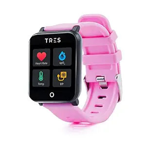 TresCare Smart Fitness Band | Check SpO2, BP, Temperature & Heart Rate in one Watch , IP67 Water Resistant, Remote Health Monitoring