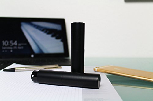 Parfümzerstäuber / Parfumzerstäuber / Taschenzerstäuber – für Parfums, Aftershaves, Gesichtswasser, Haaröl – aus Aluminium – 10ml – leer / auffüllbar / nachfüllbar – mattschwarz - 4