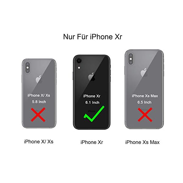 Temdan iPhone Xr Hülle, 360 Rundumschutz Transparente Bumper Hülle mit Eingebautem Displayschutz Robuste Stoßfeste Handyhülle Schutzhülle für Apple iPhone Xr 6,1 Inch 2018 – Bild 3