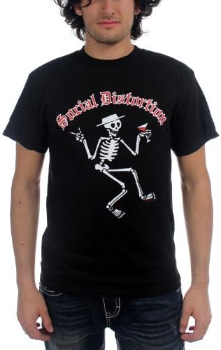 Social Distortion - Skelly Mens S/S T-Shirt In Black, Large, Black
