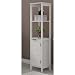 Produktbild Phoenix City Hochregal Hohes Badregal mit 2 Ablagen und 1 Tür, Holz, Weiss, 29 x 33 x 120 cm