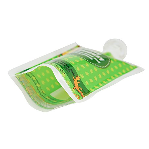 Chuckle – Essensbeutel / Quetschbeutel – 170 ml – wieder verwendbar und auslaufsicher – eignet sich für Kinder jedes Alters – 10er Packung - 5