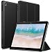 Produktbild Infiland Huawei MediaPad M5 Lite 10 Hülle,Ultra Dünn Schlank Superleicht Ständer Smart Shell Cover Schutzhülle Etui Tasche(mit Auto Schlaf/Wach Funktion)(Schwarz)