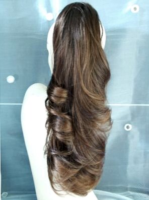 Forever Young Dark Medium Brown Mix Clip In Pony Tail Hair Extension