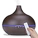 Produktbild Sealive 550ml Aroma Diffuser, Holzmaserung Ultraschall Luftbefeuchter mit farbenwechselnde LED Licht, Humidifier Aromatherapie Diffusor, Tragbarer für Babies Kinder Haus Yoga Büro usw.(Dunkles Holz)