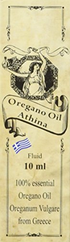 Athina Oregano Öl Bio, 100% ätherisches Oreganoöl Origanum vulgare, aus Griechenland, 80% Carvacrol, 1 X 10 ml - 4