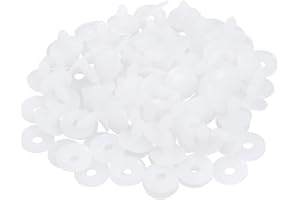 Milisten 50 Satz, Gelenke Stofftiergelenke Gelenke Für Reborn Puppen Stofftiere Gelenkscheibe Für Amigurumi Kugelgelenkpuppen Puppenverbindungsteile DIY Set Beweglich Weiß Marionette Kind