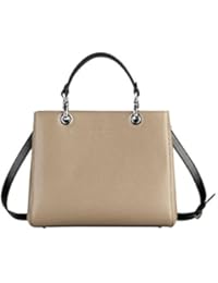 Kesslord Saffia Bicolor - Bolso de asas de Otra Piel para mujer multicolor Taupe / Noir - TP/N