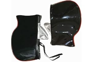 MOTORG AOL Handlebar Warmer Winter Motorcycle Scooter Bike Gloves Material Hand Muffs (Black)