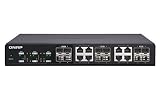 Almacenamiento QNAP QSW-1208-8C Switch No administrado None Negro - Switch de Red (No administrado, None, Bidireccional Completo (Full Duplex), Montaje en Rack)