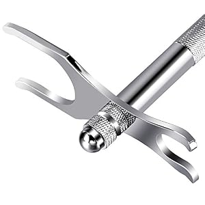 ACEVIVI Deluxe Chrome Razor and Brush Stands,Silver - Image 7