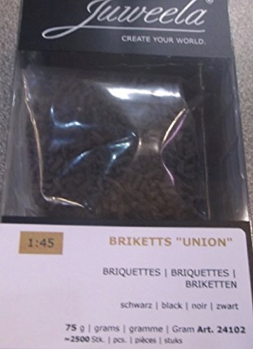 Preisvergleich Produktbild Juweela 24102 Briketts "Union" - schwarz 75g (ca. 2500 Stk.)
