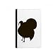 Produktbild beatChong Schwarz Türkei Tier Portrayal Pass-Halter-Reise-Brieftasche Abdeckungs-Fall Karten-Geldbeutel
