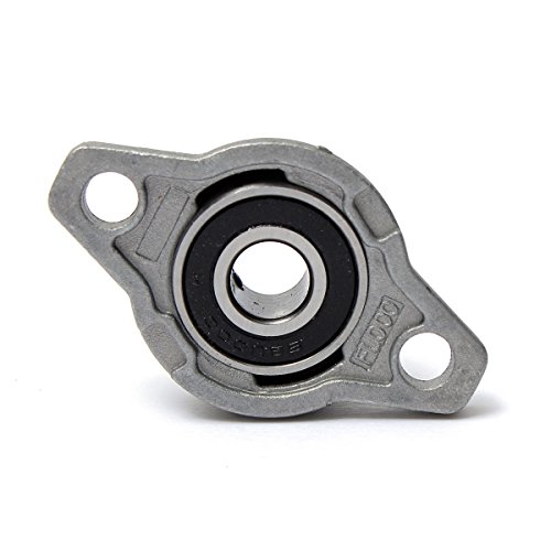 BABAN KFL000 Zinklegierung Flanschlager Stehlager Kugellager mit Steh 10mm - 5