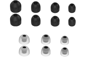 Aiivioll WF-1000XM4 silikonowe zatyczki do uszu, akcesoria kompatybilne z Sony WF-1000XM3 i WF-1000XM4, silikonowe zatyczki do uszu, czarne