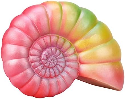 Decompression toys, Dorame Jumbo Colorful Conch Stress Reliever Cartoon Squeeze toy Toy Gift Fun (14*10*5cm, Multicolour)