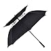 Produktbild Atree Stick Umbrella, Durable and Strong Enough for the Fierce Wind and Heavy Rain, Unisex Golf Umbrella, Color Black, with Double-canopy, 8 Ribs by Atree