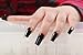 MAKARTT 360pcs/box Coffin False Tips Ultra Thin Clear Full Cover Acrylic False Nails 12 Sizes - for Nail Salons and DIY Nail Art at home