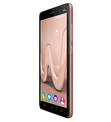 Wiko Lenny 3 Smartphone (12,7 cm (5 Zoll) IPS HD-Display, 16GB interner Speicher, Android 6 Marshmallow) rose gold