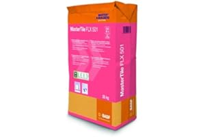 Basf Mortero deformable e Impermeable de rejunteo para Piscinas Mastertile FLX 501 25 Kg. Color Blanco