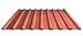 Produktbild Trapezblech | Profilblech | Dachblech | Profil PS20/1100TR | Material Stahl | Stärke 0,40 mm | Beschichtung 25 µm | Farbe Ziegelrot