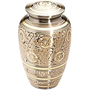 Edelstahl-Urne 61,2kg Schwarz - Für Haustiere & Erwachsene 8,5x8,5x18cm