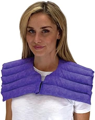 Nature Creation- Upper Body Wrap- Muscle Strain Relief - Heating Pad / Cold Pack- Hot And Cold Therapy (Purple Marble)