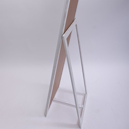 PRACHTVOLLER STANDSPIEGEL „OLIVIA“ | 180 cm, antik weiß, mit Krone | Barock Rahmen - 6