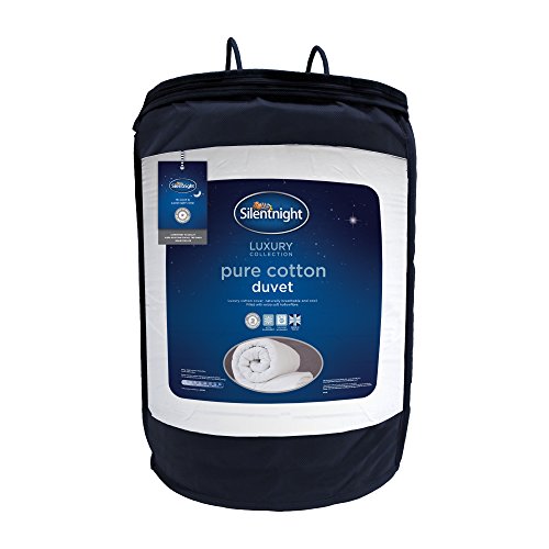 Silentnight Algodón Egipcio 13,5 edredón para, algodón, Blanco, King (230 × 220 cm)