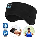 WU-MINGLU Casque de Sommeil Bluetooth sans Fil pour Homme, Femme, avec Tissu Fin et Cool et écouteurs réglables pour la Course à Pied, Le Yoga