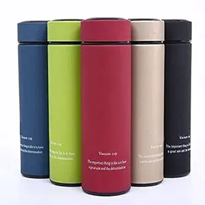 Doliva Stainless Steel - Double Wall Vacuum Insulated Flask Life Water Bottle for Men & Women & Kids, Stylish Bottle for Keeping Water & Beverages Hot Or Cold Use in Home Office Gym Fridge Travelling