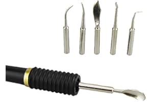 Airgoesin Wax Carving Pen & 6 Wax Tips Pot for Dental Lab Electronic Carving Waxer