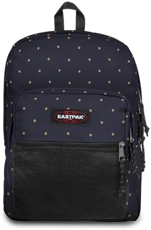 Eastpak Pinnacle Zaino 38L (42 x 32 x 25,5 cm), zaino grande scuola e viaggio, multi-scomparto resistente con organizer e spallacci imbottiti - DOTS MARINE GOLD