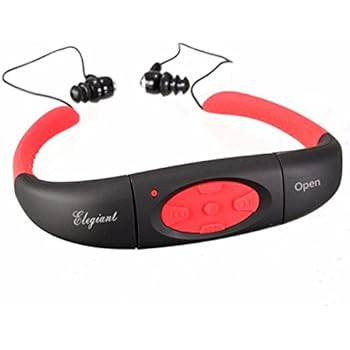 ELEGIANT IPX8 3M Unterwasser Wasserdicht 4GB MP3 Player schwimmen MP3 Player Headset Kopfhörer Zubehörpaket Kopfhörer mit FM Mode Funktion