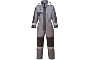 Portwest S585GRRXL Tuta Intera Invernale Alta Visibilità, Grigo, XL