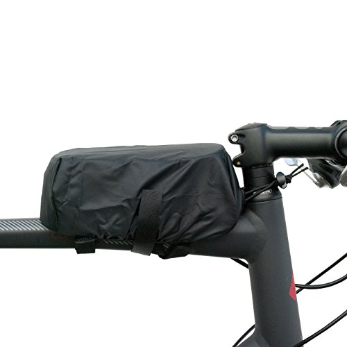 BTR Fahrradtasche und Handy-Halterung – wasserabweisende Fahrradtasche. Schwarz fahrradrahmentasche. Neue verbesserte Edition, geeignet für ALLE Fahrradtypen - 6