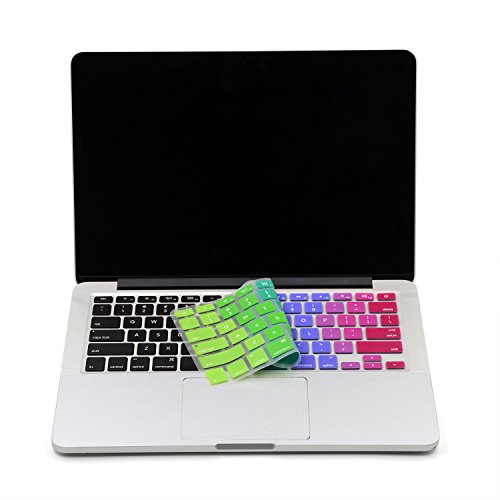i-Buy Silicone Keyboard Cover Film Sticker for Macbook Air 13 and Pro 13 / 15(No Touch Bar)[USA Layout]- Rabinow - 5