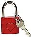Produktbild Liebesschloss Schloss Vorhängeschloss Bügelschloss Rot 1 Stück, Liebesschloß:Mit Herz