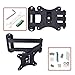 Price comparison product image TAHA® Tilt & Swivel TV Wall Mount Bracket, Fits for 10 13 15 17 19 20 21 22 23 24 25 26 27 29 30 Inch LED LCD Plasma Screen Monitor Max Load Capacity 45 lbs VESA 50x50 75x75 & 100x100 mm