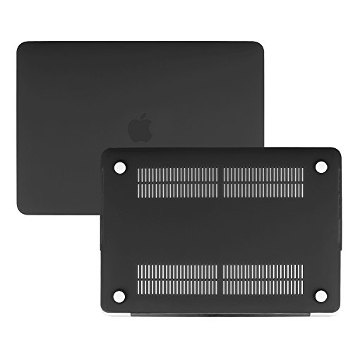 Fintie MacBook Pro 13 Hülle 2016 – Ultra Slim Hochwertige Matt Gummierte Hartschale Tasche Schutzhülle Snap Case für NEUESTE 13-zoll MacBook Pro 13″ (2016 Freisetzung) A1706 / A1708 mit/ohne Touch Bar and Touch ID, Schwarz - 3