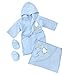 Produktbild Kaycoo Baby Bademantel Set mit Badetuch Schuhe Jungen