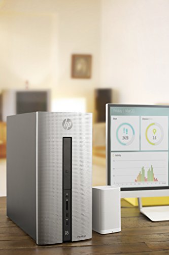 HP Pavilion 550-230ng Desktop-PC (AMD A10-8750 APU, 8GB RAM, 1TB HDD, AMD Radeon (TM) R9 370, DVD, Windows 10) silber - 10