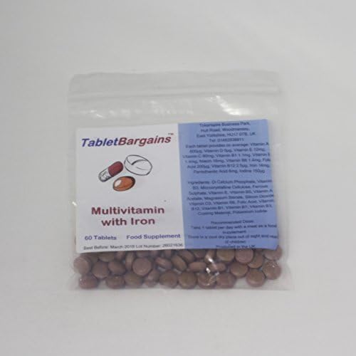 Tablet Bargains - Multivitamin &amp; Iron - 60 Tablets