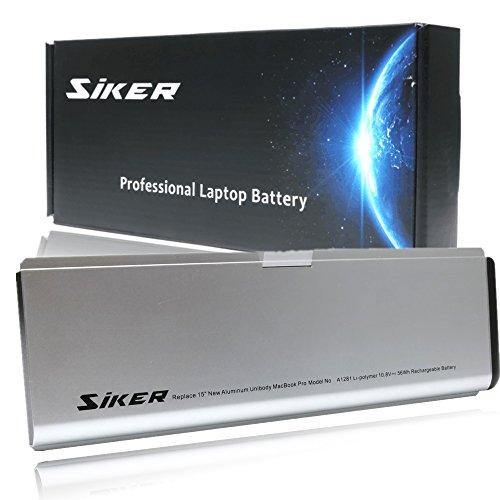SIKER® 10,8 V neuen Laptop A1281 A1286 Akku 6 Zellen für Apple Macbook Pro 15" (2008 Version) MB772 MB772 */A MB772J/A MB772LL/A