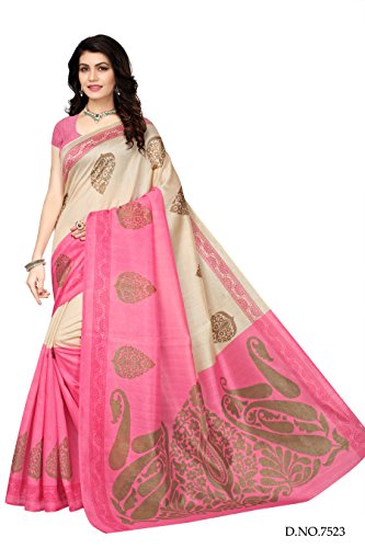 Mrinalika Fashion Art Silk Saree With Blouse Piece (_Pink_Free Size) RS.449 (87.00% Off) - Amazon Mrinalika Fashion Art Silk Saree With Blouse Piece (_Pink_Free Size) RS.449 (87.00% Off) - Amazon