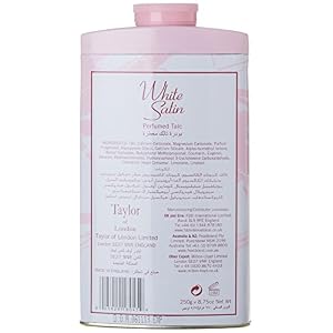 Taylor of London White Satin Perfumed Talc 250 g - Image 2