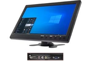 GeDi Monitor 10.1" Full-HD HDMI VGA AV Per Videosorveglianza e Auto Camper GD-101FHD