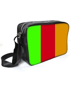Snoogg Multicolor Muster Leder Unisex Messenger Bag für College Schule täglichen Gebrauch Tasche Material PU